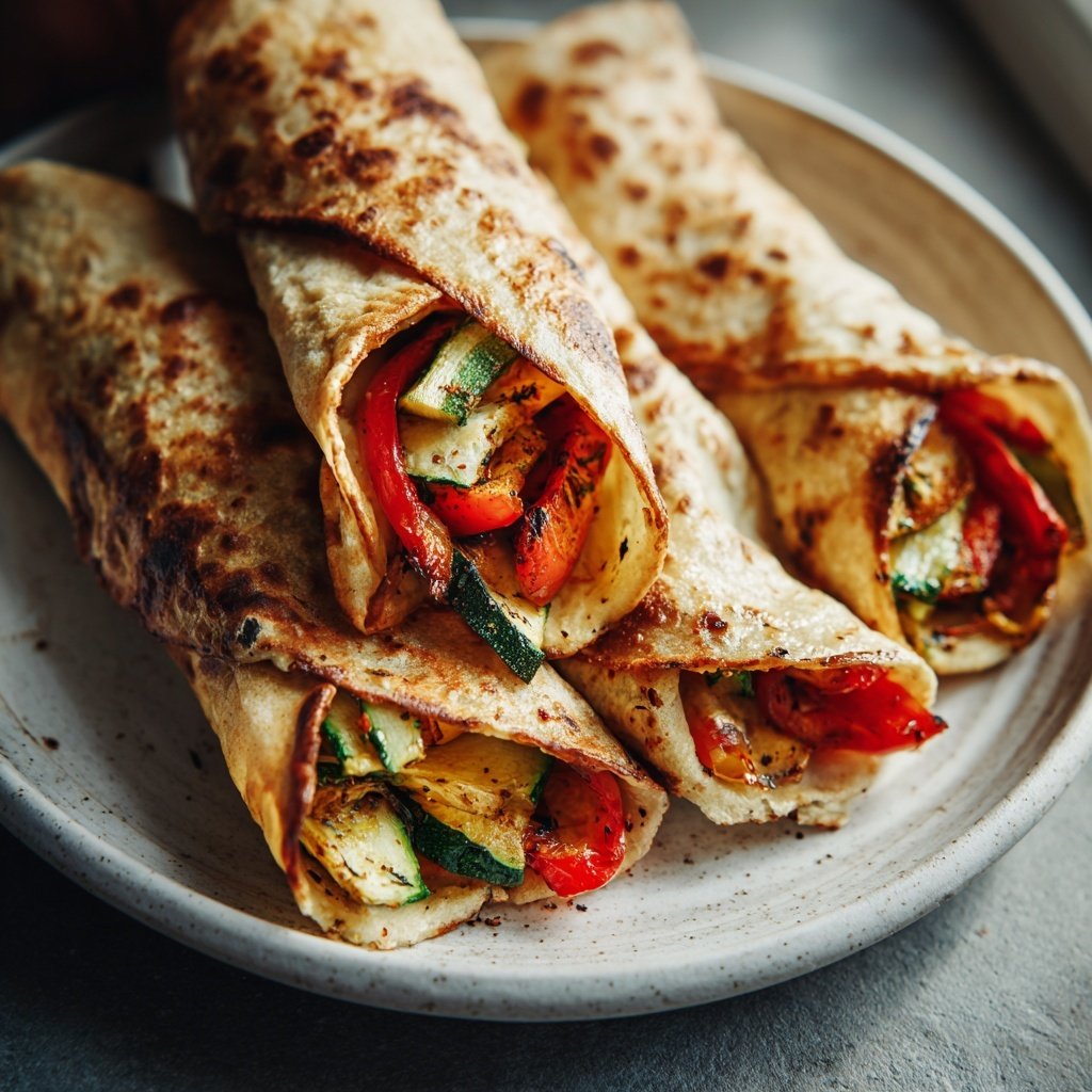 Wraps mit Ofengemüse
