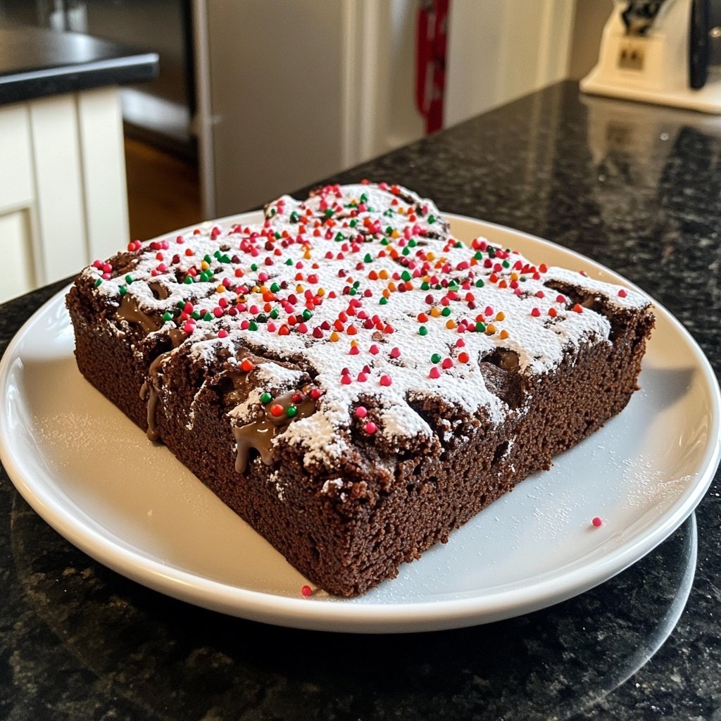 Brownie-Weihnachtskranz