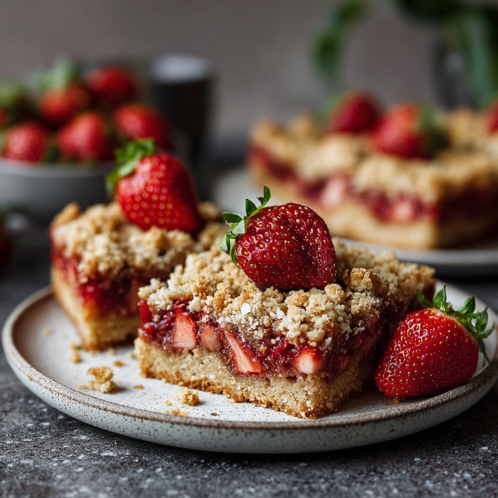 Erdbeerkuchen Mit Mandel Streuseln