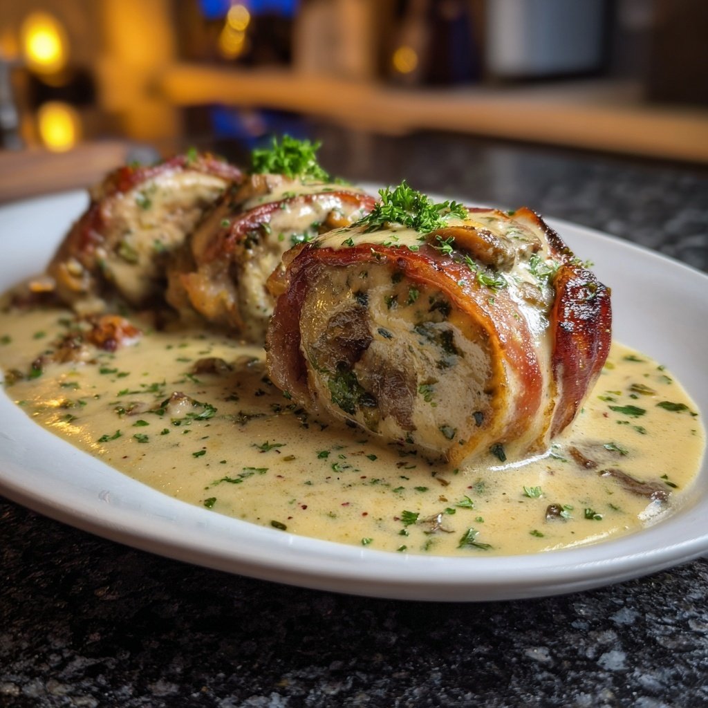 Hausmannskost Rinderrouladen mit Rahmsoße