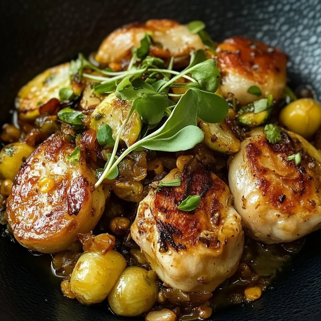 Gebratener Rosenkohl mit Berglinsen