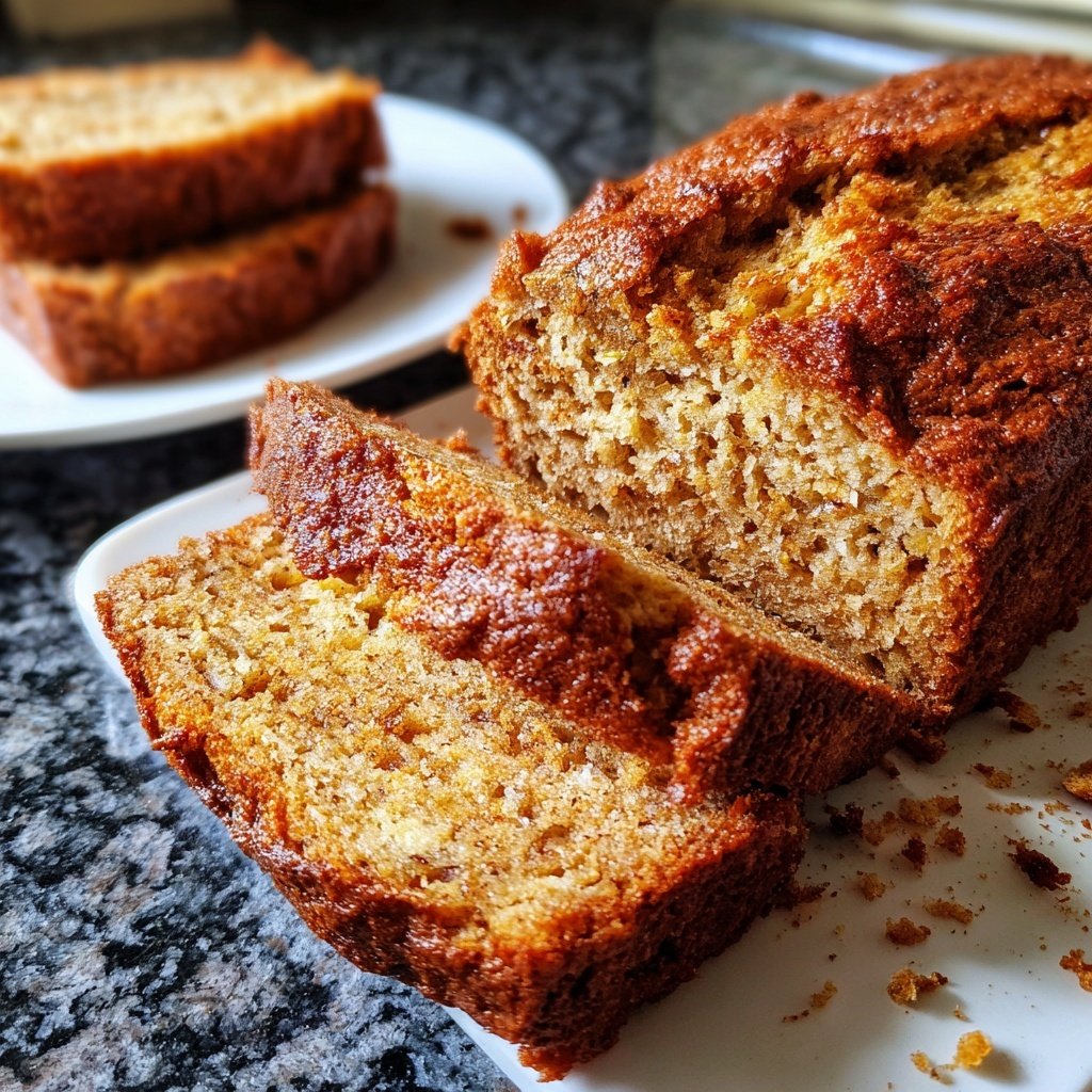 Bananenbrot mit Apfel und Zimt