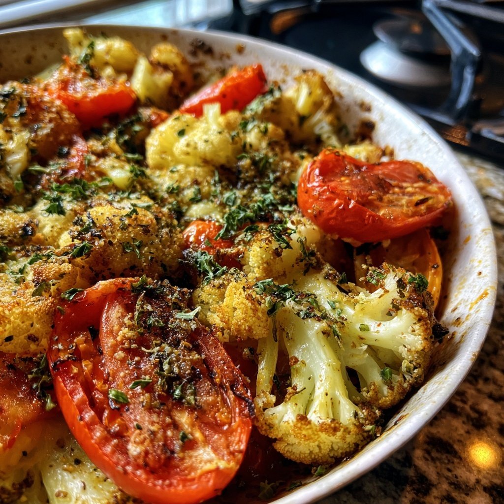 Blumenkohl Tomaten Pfanne