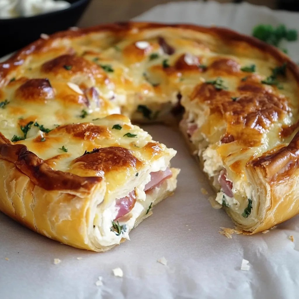 Laugen-Flammkuchen-Hörnchen