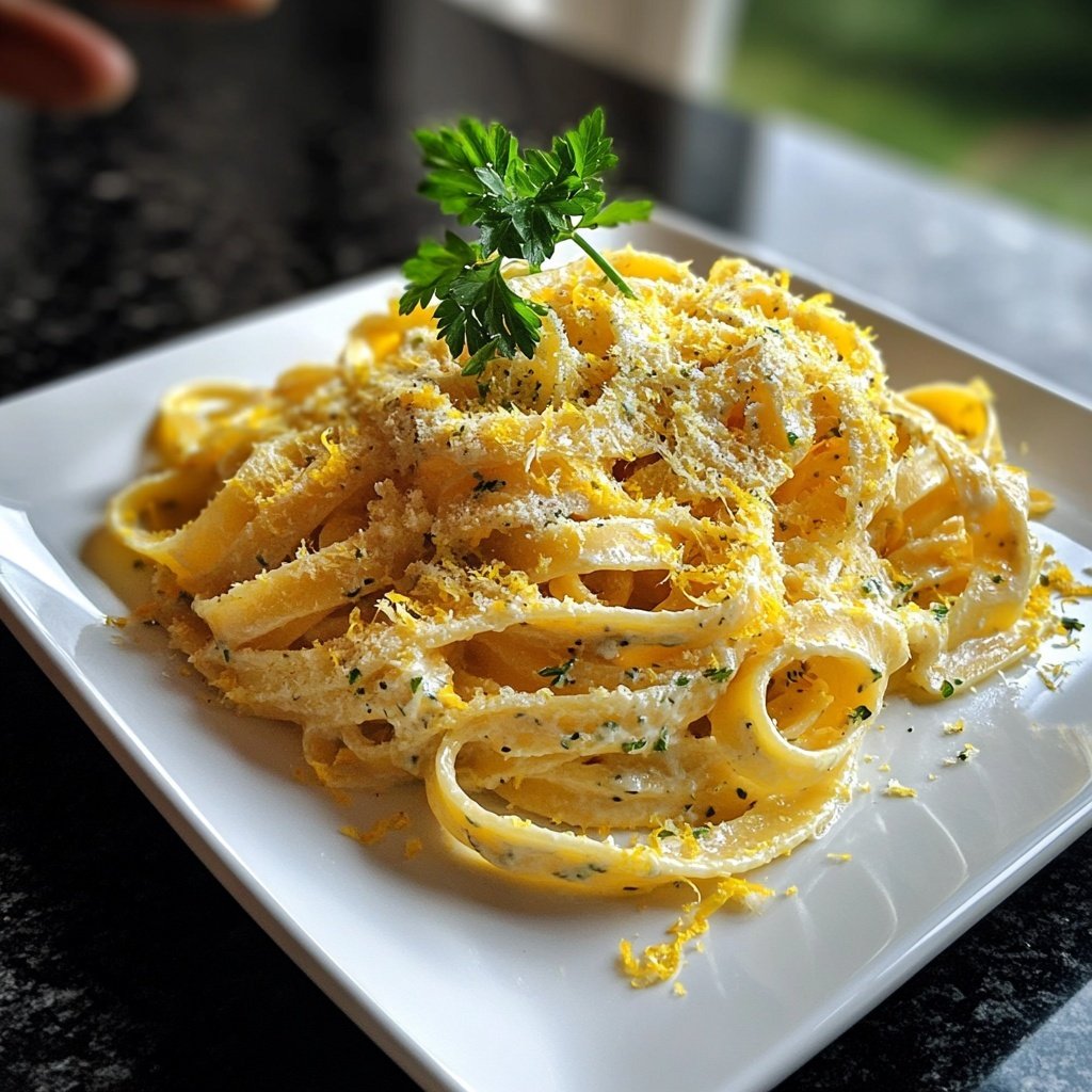 Tagliatelle mit Zitronensauce