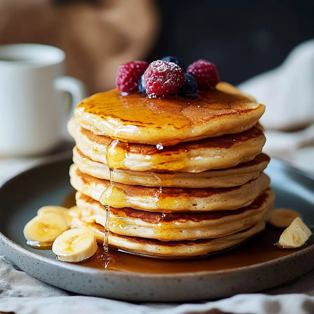 Fluffige amerikanische Pfannkuchen