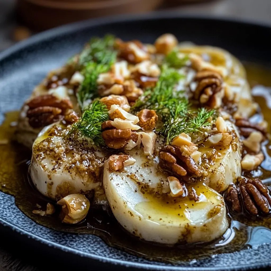 Gerösteter Rosenkohl mit Walnüssen und Honig