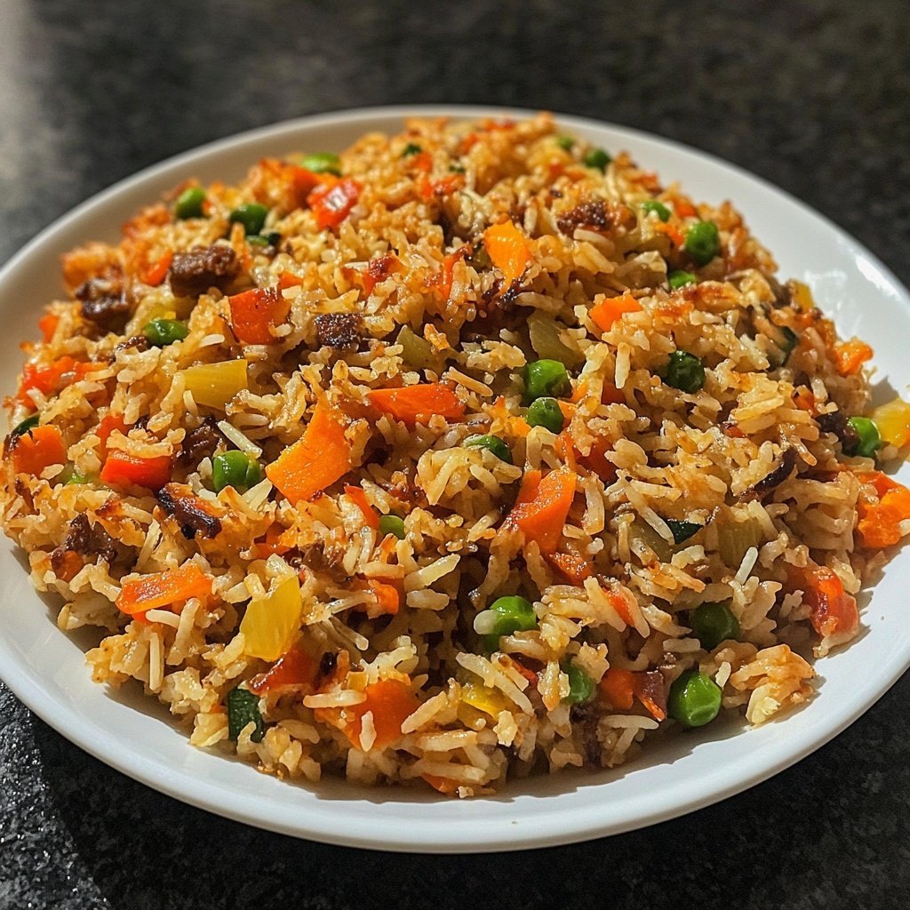 Gebratener Reis mit Knoblauch